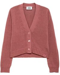 Alpha Studio - Vest Met V-Hals En Knoop - Lyst