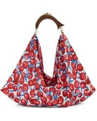 FARM Rio - Medium Cherry-Print Satin Tote Bag - Lyst