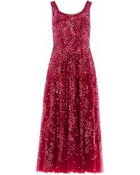 Needle & Thread - Vestido midi con detalle de lentejuelas - Lyst