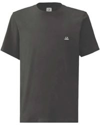 C.P. Company - Camiseta con logo bordado y manga corta - Lyst