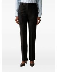 Twinset - Pinstripe Sequin-Embellished Trousers - Lyst