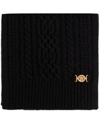 Versace - Schal mit Zopfmuster - Lyst