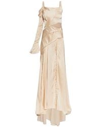 Blumarine - Satin Dress - Lyst