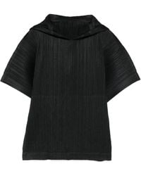 Pleats Please Issey Miyake - プリーツ フーデッド Tシャツ - Lyst