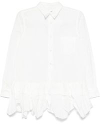 Comme des Garçons - Ruffled-Hem Shirt - Lyst