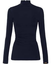 Elisabetta Franchi - ドレープ トップ - Lyst