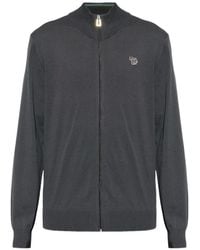 Paul Smith - Cardigan Zippé À Logo Zèbre - Lyst