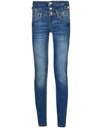 Liu Jo - Jean Skinny À Boutonnière - Lyst