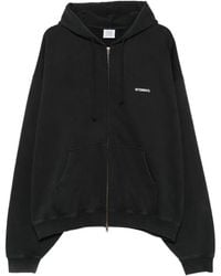 Vetements - Logo-Print Zip-Up Hoodie - Lyst