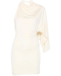 AYA MUSE - Elena Cape-Detail Mini Dress - Lyst