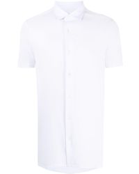 Emporio Armani - Short-sleeve Poplin Shirt - Lyst