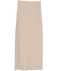 Brunello Cucinelli - Falda recta con abertura lateral - Lyst