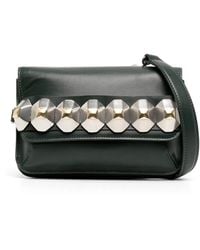 Ports 1961 - Geometric-Detail Leather Shoulder Bag - Lyst