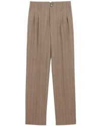 Ami Paris - Striped Wool Two-Pleats Trousers - Lyst