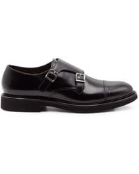 Doucal's - Double-Buckle Leather Shoes - Lyst