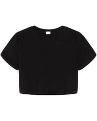 RE/DONE - Short-Sleeve Cropped T-Shirt - Lyst