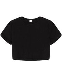 RE/DONE - Short-Sleeve Cropped T-Shirt - Lyst