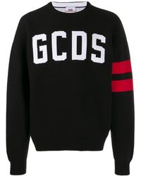 Gcds Logo Printed Sweatshirt - Black