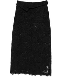 Simone Rocha - Lace-Embellished Belted Skirt - Lyst