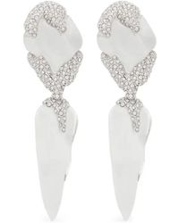 Alexis - Lucite Crystal-Embellished Sculptural Earrings - Lyst