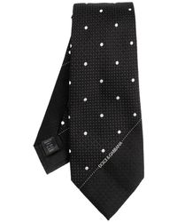 Dolce & Gabbana - Polka-Dot Silk Tie - Lyst