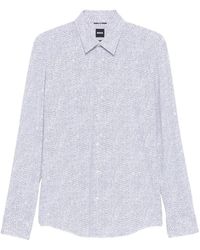 BOSS - Slim-Fit Performance Shirt - Lyst