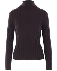 Allude - Ribbed Turtleneck Sweater - Lyst