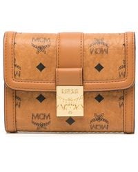 MCM - Small Tracy Visetos-Print Tri-Fold Wallet - Lyst