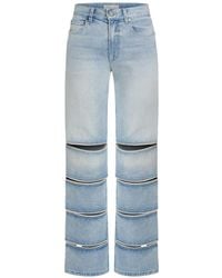 Contessa Mills - Jean New Arcada À Bords En Cuir - Lyst