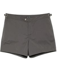 Tom Ford - Buckled-Waist Swim Shorts - Lyst