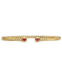 David Yurman - Micro Cablespira Flex Round Bracelet - Lyst