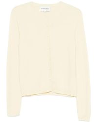 Bompard - Buttoned Round-Neck Cardigan - Lyst