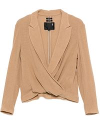 R13 - Twisted Lapel Top - Lyst