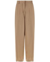 Fabiana Filippi - Stretched Pleat Wide Trousers - Lyst
