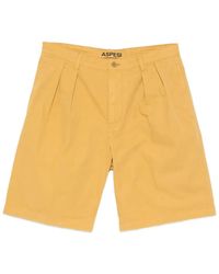 Aspesi - Pleated-Detail Shorts - Lyst