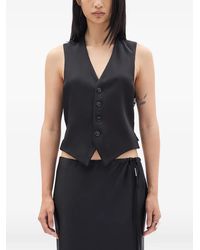 Ann Demeulemeester - Tiuku V-Neck Buttoned Waistcoat - Lyst