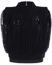 Fabiana Filippi - Fringed High-Neck Top - Lyst