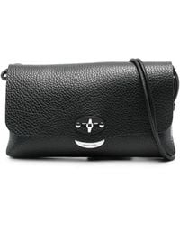 Zanellato - Small Lettera Grained-Leather Crossbody Bag - Lyst