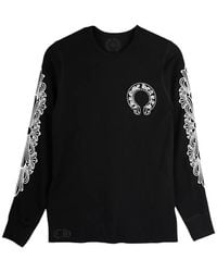 Chrome Hearts - Horseshoe Floral Thermal T-Shirt - Lyst