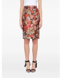 Givenchy - Floral Jacquard Skirt - Lyst
