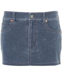 Alexander Wang - Denim Mini Skirt - Lyst