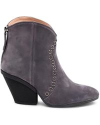 Hogan - Eyelet-Embellished Suede Boots - Lyst