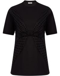Nina Ricci - Bow-Detail Cotton T-Shirt - Lyst