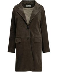 Semler - Single-Breasted Leather Coat - Lyst