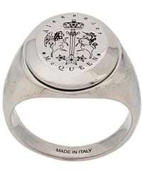 McQueen - Siegelring Mit Gravur - Lyst