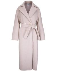 Akris Punto - Double-Breasted Belted Coat - Lyst
