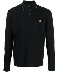 PS by Paul Smith - Zebra-patch Organic-cotton Polo Shirt - Lyst