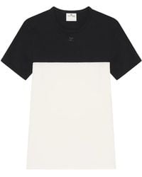 Courreges - Bicolour Logo-Patch T-Shirt - Lyst