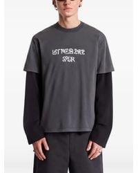 HELIOT EMIL - Tacito Layered-Sleeve T-Shirt - Lyst