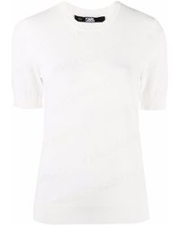 Karl Lagerfeld - T-Shirt mit Logo-Muster - Lyst